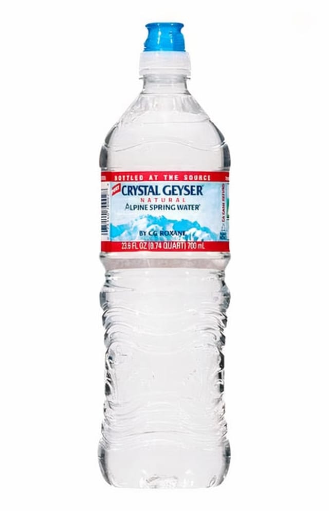 Crystal Geyser Water Bottle.