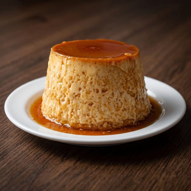 Mango Flan.